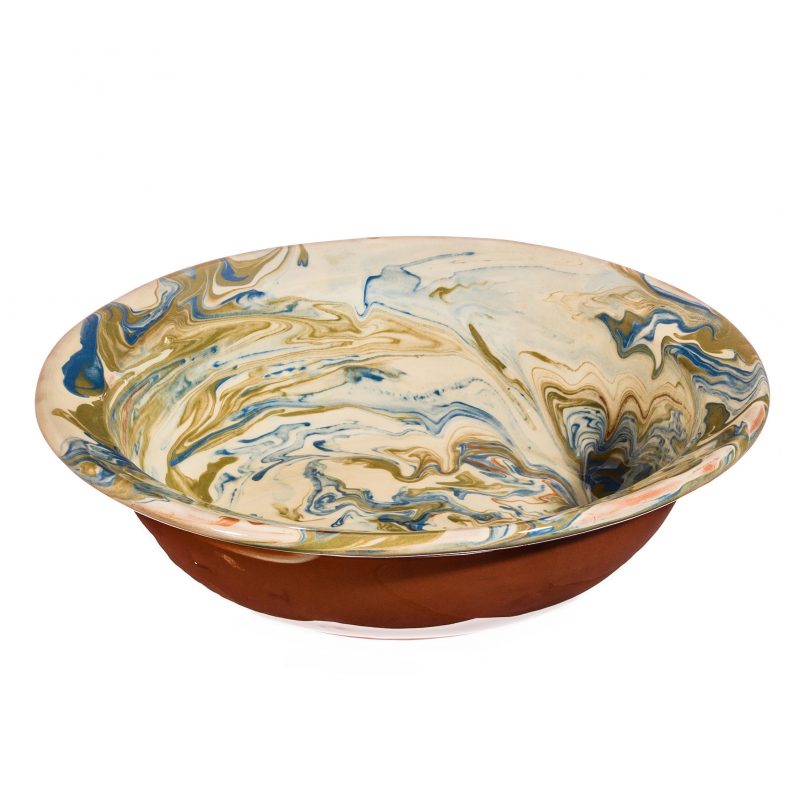 Assiette jatte jaspée